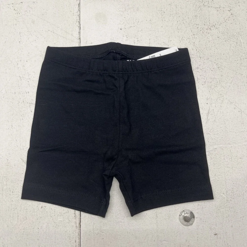 Old Navy Black Basic Biker Shorts Girls Toddler Size 2T NEW